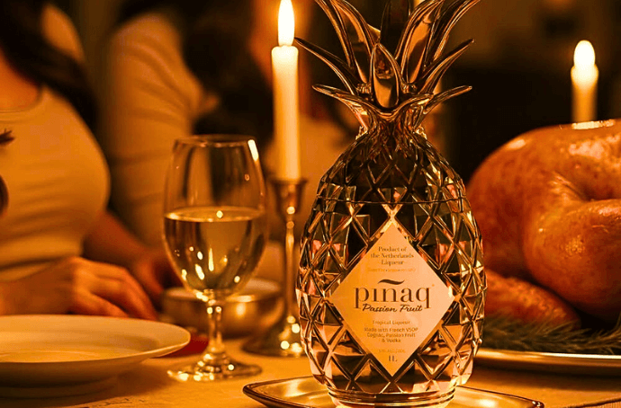 PINAQ GOLD LIQUEUR 1L ŚWIECE